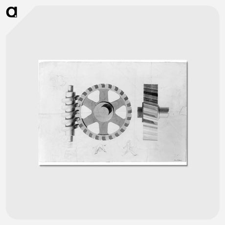 アートポストカード-Gears - トーマス エイキンズ Postcard.