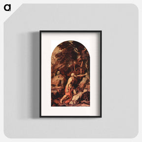 アートポスター-Saint Jerome in Penitence - ティツィアーノ ヴェチェッリオ Poster.