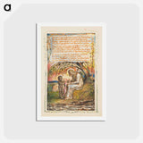 アートポストカード-Songs of Innocence and of Experience: Little Black Boy (second plate) - ウィリアム ブレイク Postcard.