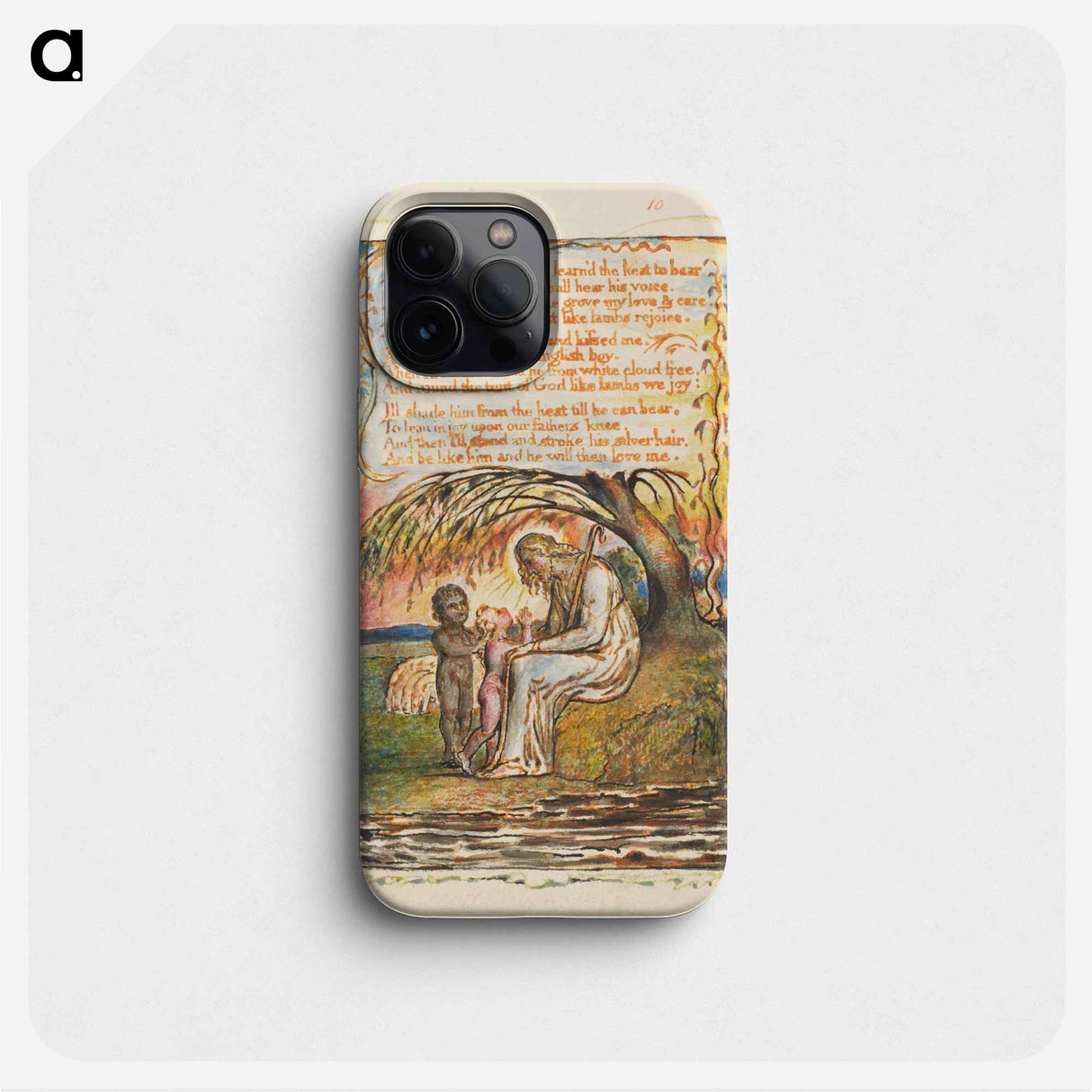 Songs of Innocence and of Experience: Little Black Boy (second plate) - ウィリアム ブレイク Phone Case.