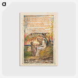 アートポストカード-Songs of Innocence and of Experience: Little Black Boy (second plate) - ウィリアム ブレイク Postcard.