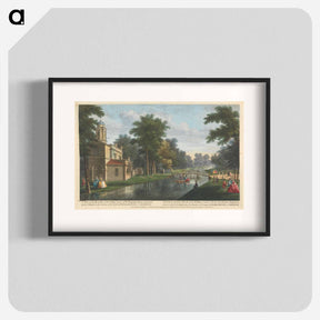 アートポスター-A View of the Back Part of the Cassina, & Part of the Serpentine River, terminated by the Cascade in the Garden of the Earl of Burlington, at Chiswick
 - イェール大学アートギャラリー Poster.