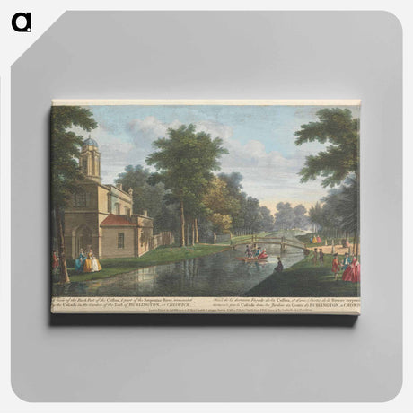 アートパネル-A View of the Back Part of the Cassina, & Part of the Serpentine River, terminated by the Cascade in the Garden of the Earl of Burlington, at Chiswick
 - イェール大学アートギャラリー Canvas.