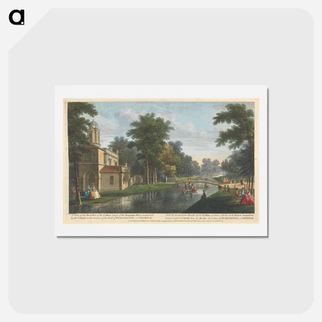 アートポストカード-A View of the Back Part of the Cassina, & Part of the Serpentine River, terminated by the Cascade in the Garden of the Earl of Burlington, at Chiswick
 - イェール大学アートギャラリー Postcard.