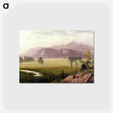 Conway Meadows, New Hampshire - アルバート ビアスタット Postcard.