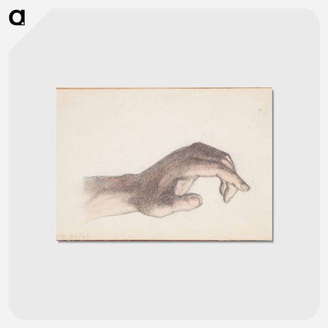 アートポストカード-(unknown)part of a sketchbook - アルバート エーデルフェルト Postcard.