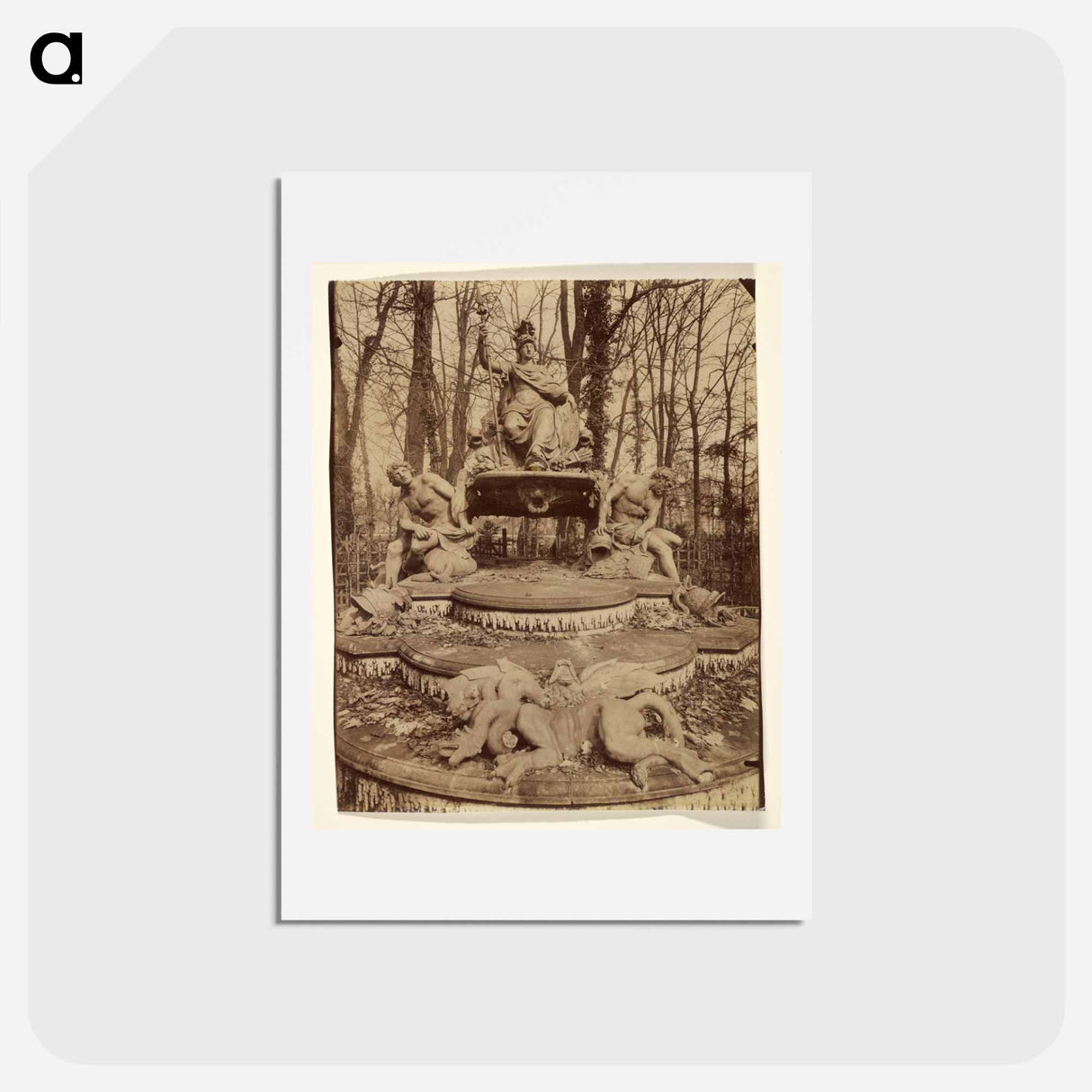 アートポストカード-Versailles. Bosquet de l'Arc de Triomphe
 - ウジェーヌ アジェ Postcard.