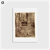 アートポストカード-Versailles. Bosquet de l'Arc de Triomphe
 - ウジェーヌ アジェ Postcard.