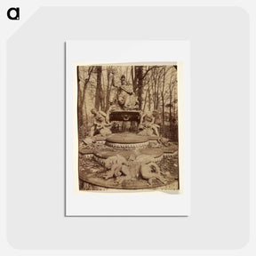 アートポストカード-Versailles. Bosquet de l'Arc de Triomphe
 - ウジェーヌ アジェ Postcard.