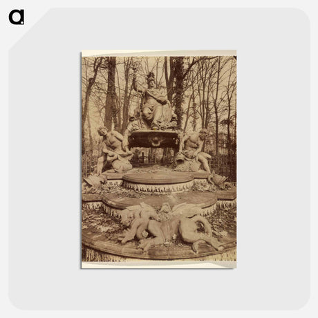 アートポストカード-Versailles. Bosquet de l'Arc de Triomphe
 - ウジェーヌ アジェ Postcard.