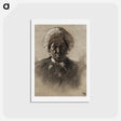 アートポストカード-Old Woman - アンリ ド トゥールーズ ロートレック Postcard.