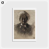 アートポストカード-Old Woman - アンリ ド トゥールーズ ロートレック Postcard.