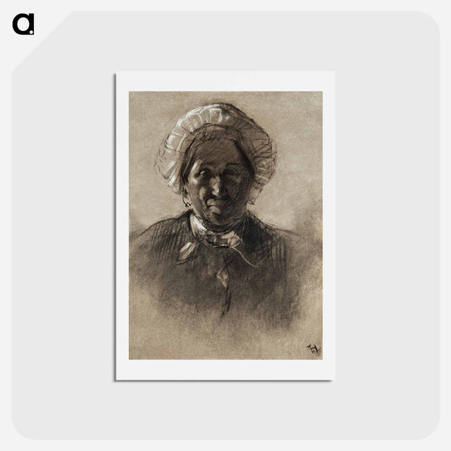 アートポストカード-Old Woman - アンリ ド トゥールーズ ロートレック Postcard.