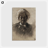 アートポストカード-Old Woman - アンリ ド トゥールーズ ロートレック Postcard.