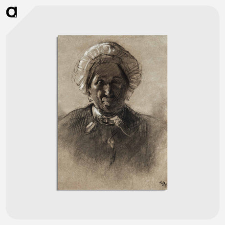 アートポストカード-Old Woman - アンリ ド トゥールーズ ロートレック Postcard.