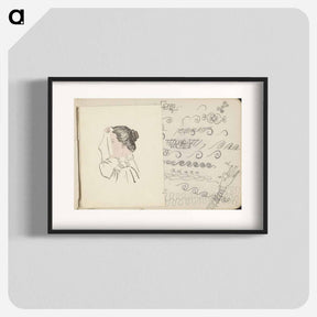 アートポスター-Kop van een vrouw met een zakdoek voor haar gezicht - ユリー デ フラーハ Poster.
