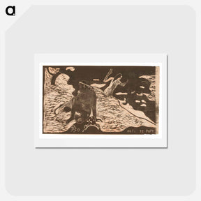 アートポストカード-Auti te pape - ポール ゴーギャン Postcard.