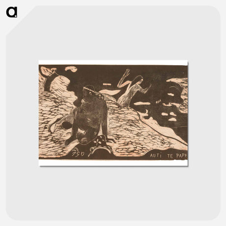 アートポストカード-Auti te pape - ポール ゴーギャン Postcard.