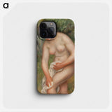 Woman Crocheting - Pierre Auguste Renoir Phone Case.