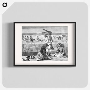 アートポスター-Low Tide - ウィンスロー ホーマー Poster.