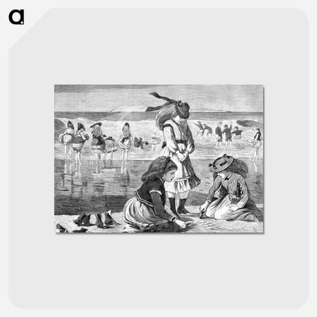 アートポストカード-Low Tide - ウィンスロー ホーマー Postcard.