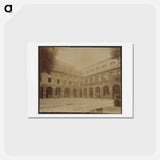 アートポストカード-Arcaded Courtyard
 - ウジェーヌ アジェ Postcard.