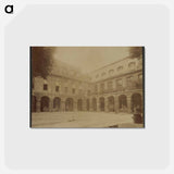 アートポストカード-Arcaded Courtyard
 - ウジェーヌ アジェ Postcard.
