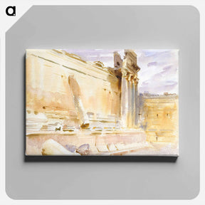 アートパネル-Temple of Bacchus, Baalbek - ジョン シンガー サージェント Canvas.