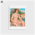 アートポストカード-Seated Bather - ピエール オーギュスト ルノワール Postcard.