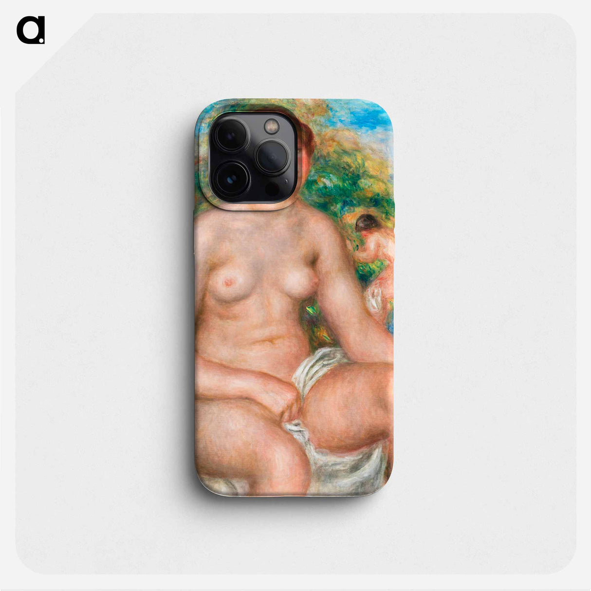 Seated Bather - Pierre Auguste Renoir Phone Case.