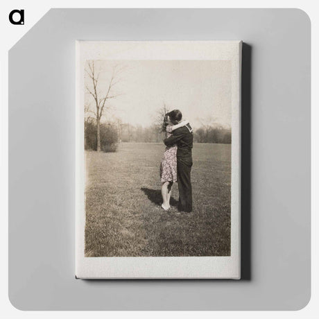 アートパネル-Man in Sailor Uniform Kissing a Woman
 - セントルイス美術館 Canvas.
