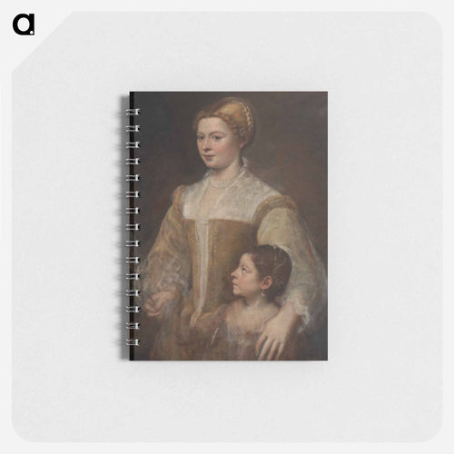 Portrait of a Lady and her Daughter - ティツィアーノ ヴェチェッリオ Memo.