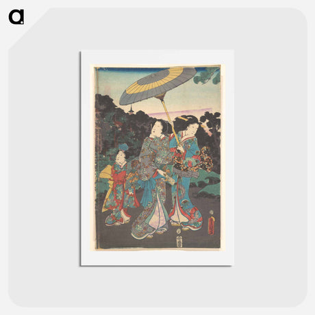 アートポストカード-Utagawa Kunisada Print
 - 歌川 国貞 Postcard.