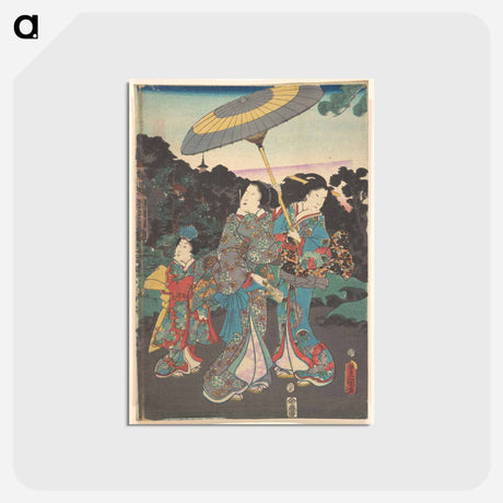 アートポストカード-Utagawa Kunisada Print
 - 歌川 国貞 Postcard.