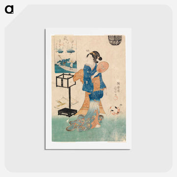 fuzoku-ga - 歌川 国芳 Postcard.