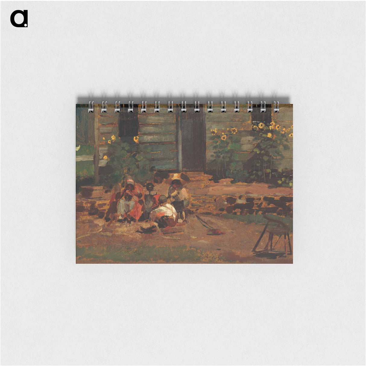 Sketch of a Cottage Yard - ウィンスロー ホーマー Memo.