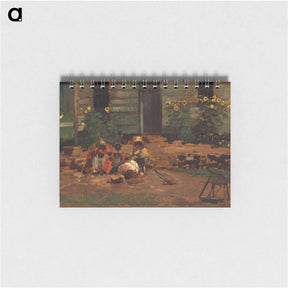 アートメモ帳-Sketch of a Cottage Yard - ウィンスロー ホーマー Memo.