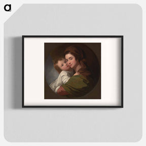 アートポスター-The Artist's Wife Elizabeth and Their Son Raphael
 - イェール大学アートギャラリー Poster.