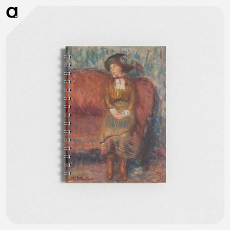 アートメモ帳-Woman Seated on Red Sofa
 - バーンズ・コレクション Memo.