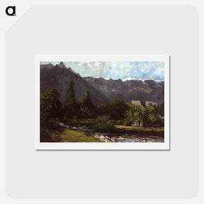 アートポストカード-The Glacier - ギュスターヴ クールベ Postcard.