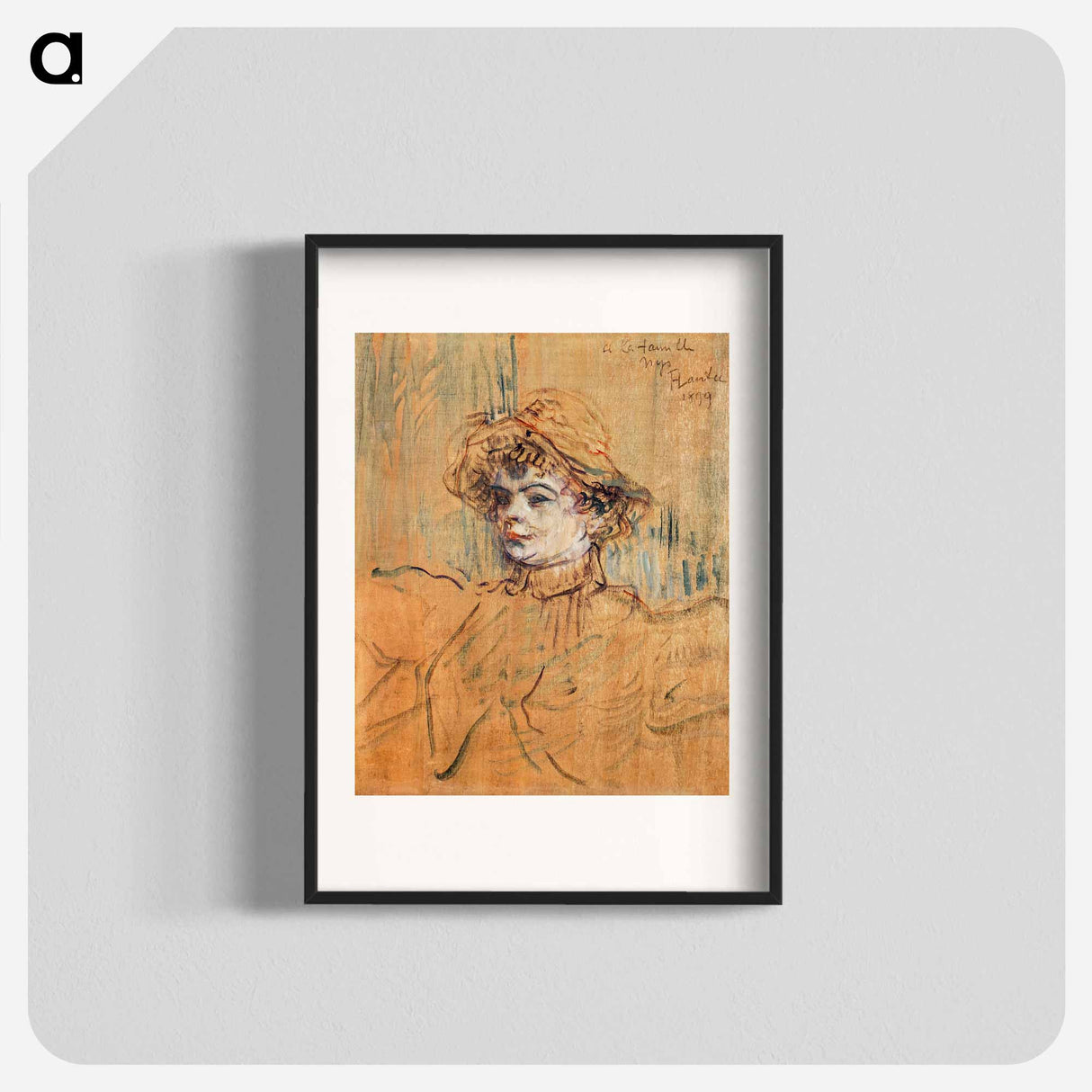 Mademoiselle Nys - Henri de Toulouse-Lautrec Poster.