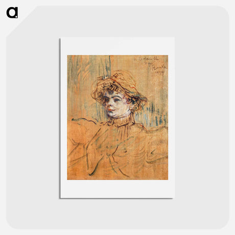 アートポストカード-Mademoiselle Nys - アンリ ド トゥールーズ ロートレック Postcard.