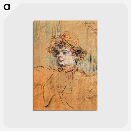 アートポストカード-Mademoiselle Nys - アンリ ド トゥールーズ ロートレック Postcard.