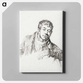 アートパネル-Portrait of Louis Moritz - ジャン ベルナール Canvas.