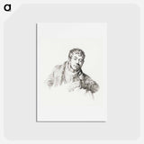 アートポストカード-Portrait of Louis Moritz - ジャン ベルナール Postcard.