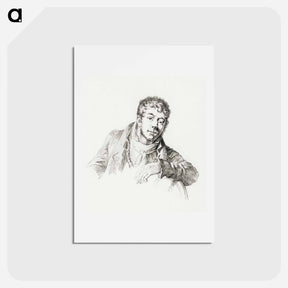 アートポストカード-Portrait of Louis Moritz - ジャン ベルナール Postcard.