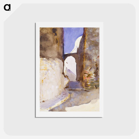 アートポストカード-Street, Tangier - ジョン シンガー サージェント Postcard.