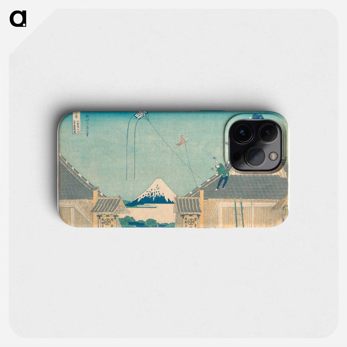 Mitsui Shop at Surugachō in Edo - Katsushika Hokusai Phone Case.