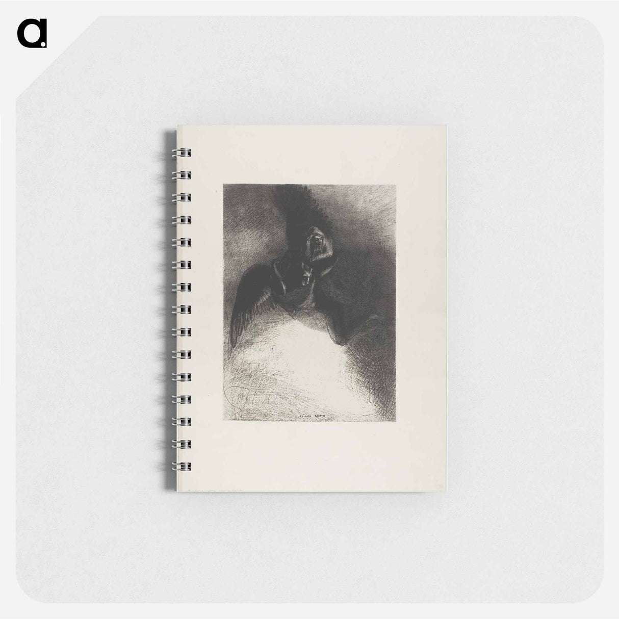 Frontispiece to A Gustave Flaubert - オディロン ルドン Memo.