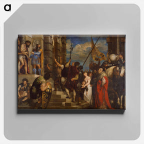 アートパネル-Ecce Homo - ティツィアーノ ヴェチェッリオ Canvas.